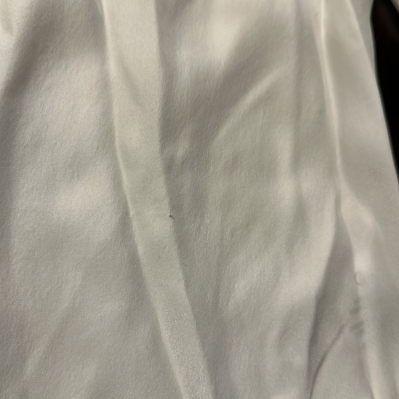 Frame | Cream Silk Button Down Top Size Small - Picture 10 of 11